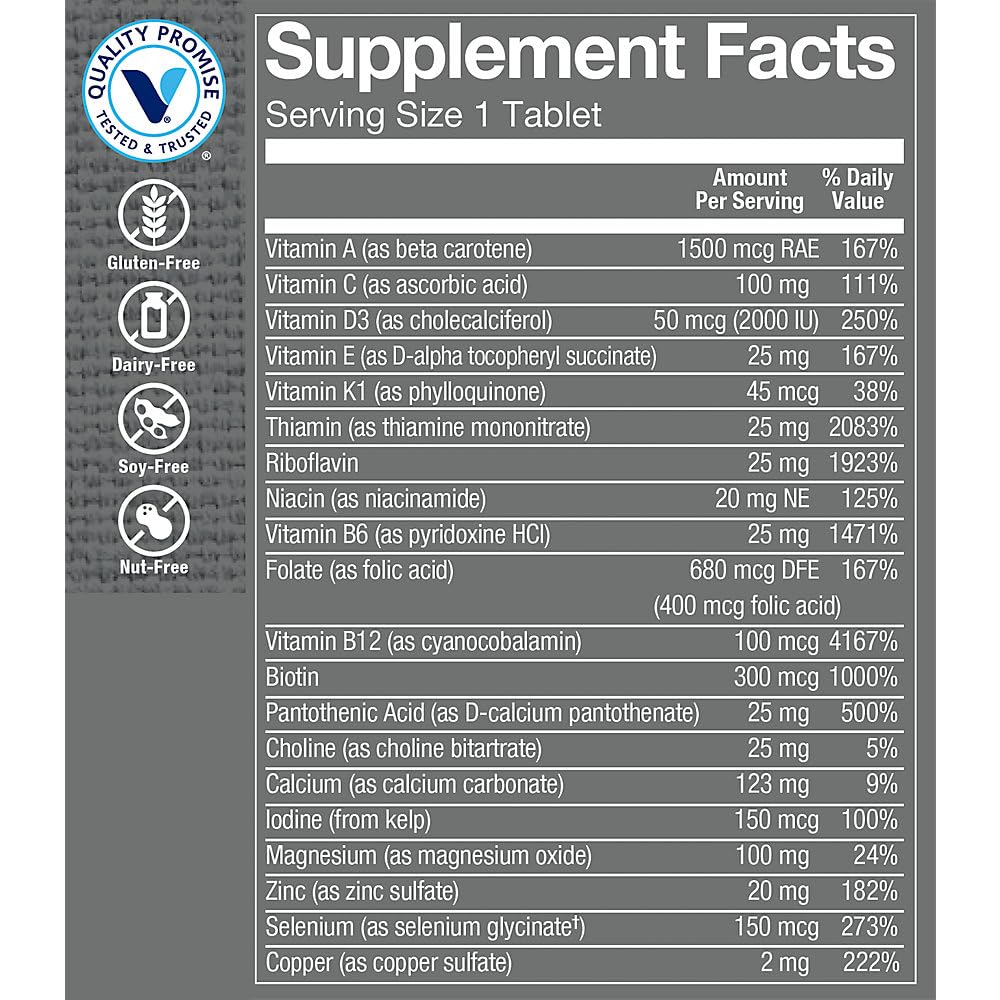 The Vitamin Shoppe Ultimate Man 50+ Multivitamin - 60 Tablets - image 3