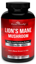 Divine Bounty Lion's Mane Supplement 1800mg - 90 Capsules