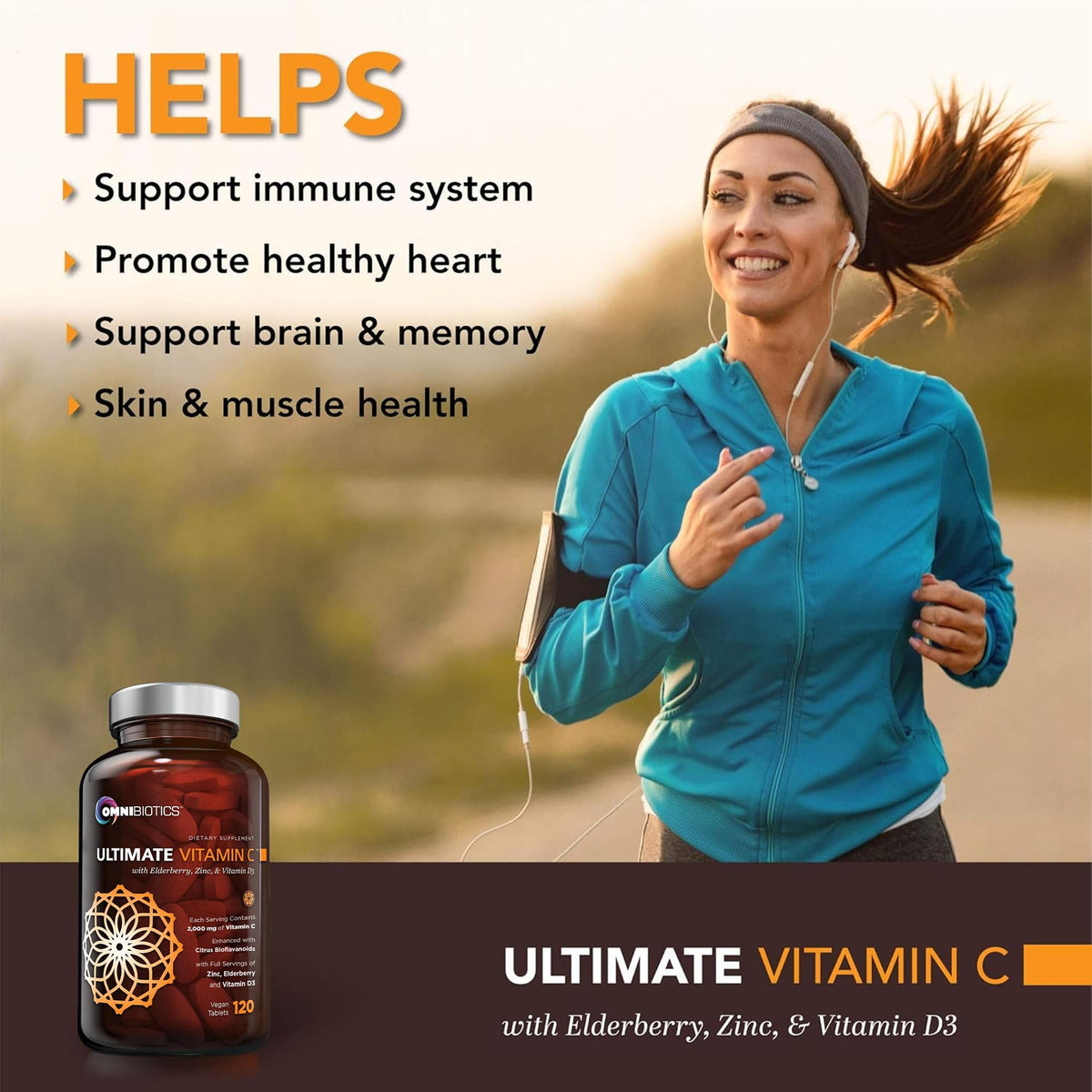 OmniBiotics Vitamin C + Multivitamin + Vitamin D3 + Vitamin B Complex