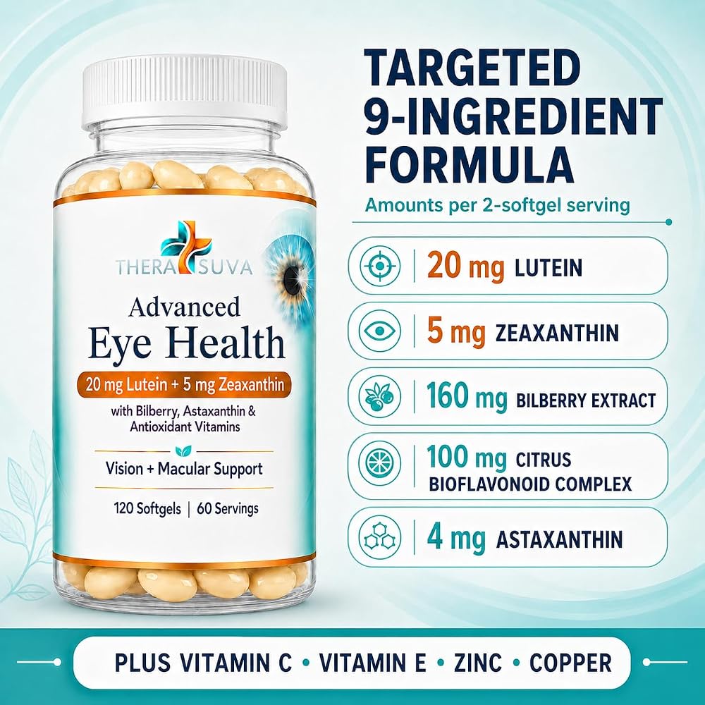TheraSuva Advanced Eye Health Supplement - 120 Softgels - image 2