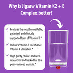 Jigsaw Health Vitamin K2 + E Complex for Bone Health - 60 Softgels - image 6
