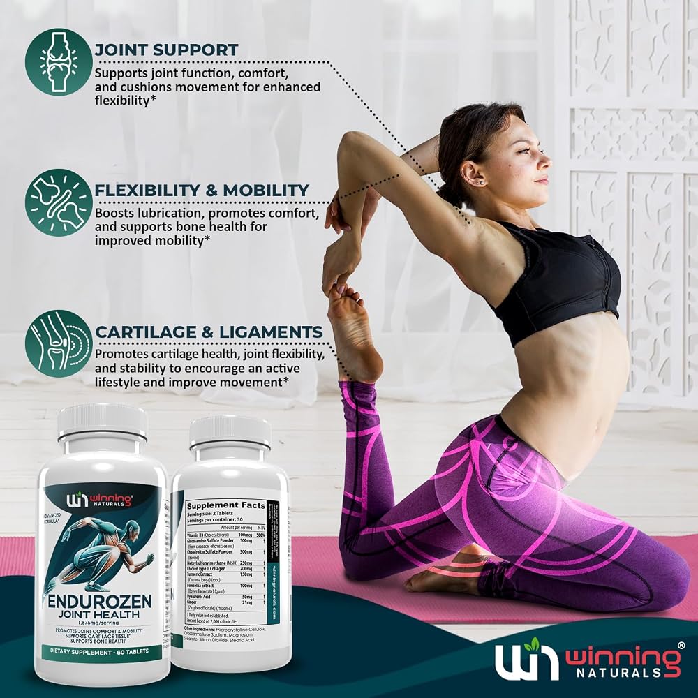 WINNING NATURALS EnduroZen Joint Support Supplement - 60 Tablets - image 3