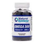 Natural Systems Omega 3 6 9 Flax Seed Oil 1000 mg - 100 Softgels