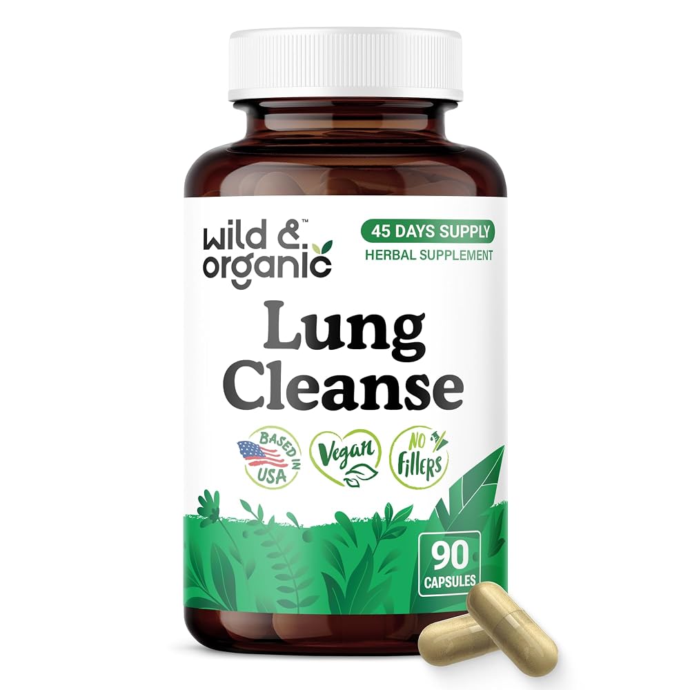 Wild & Organic Lung Cleanse Capsules - Lung Support Supplement