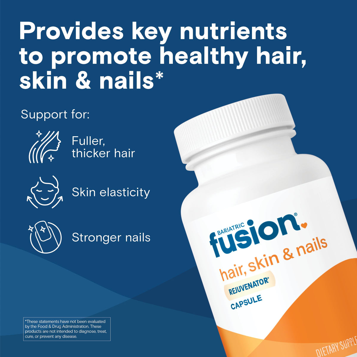 Bariatric Fusion Hair, Skin & Nails Rejuvenator - 60 Capsules - image 2