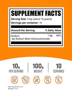 BulkSupplements Sodium BHB Powder - 100g - image 2