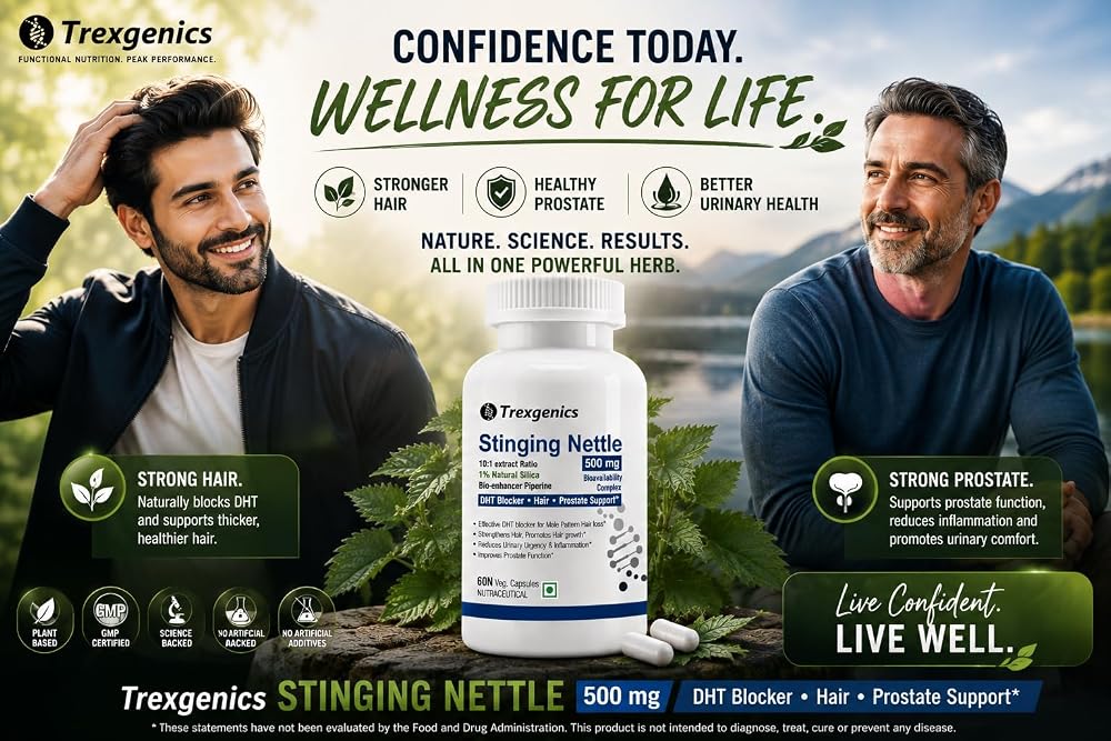 Trexgenics Stinging Nettle 500mg with Piperine - 60 Vegetarian Capsules - image 7
