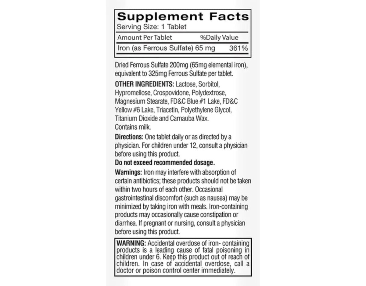 Feosol Original Ferrous Sulfate Iron Supplement - 360 Tablets - image 2