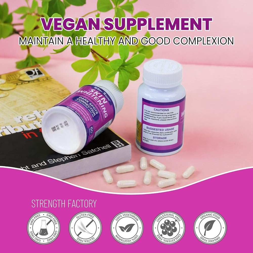 AIHIYO Skin Whitening Glutathione Capsules - 60 Count - image 3