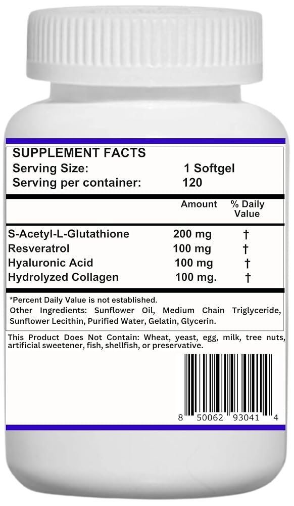 Nikoni Liposomal S-Acetyl L-Glutathione Resveratrol