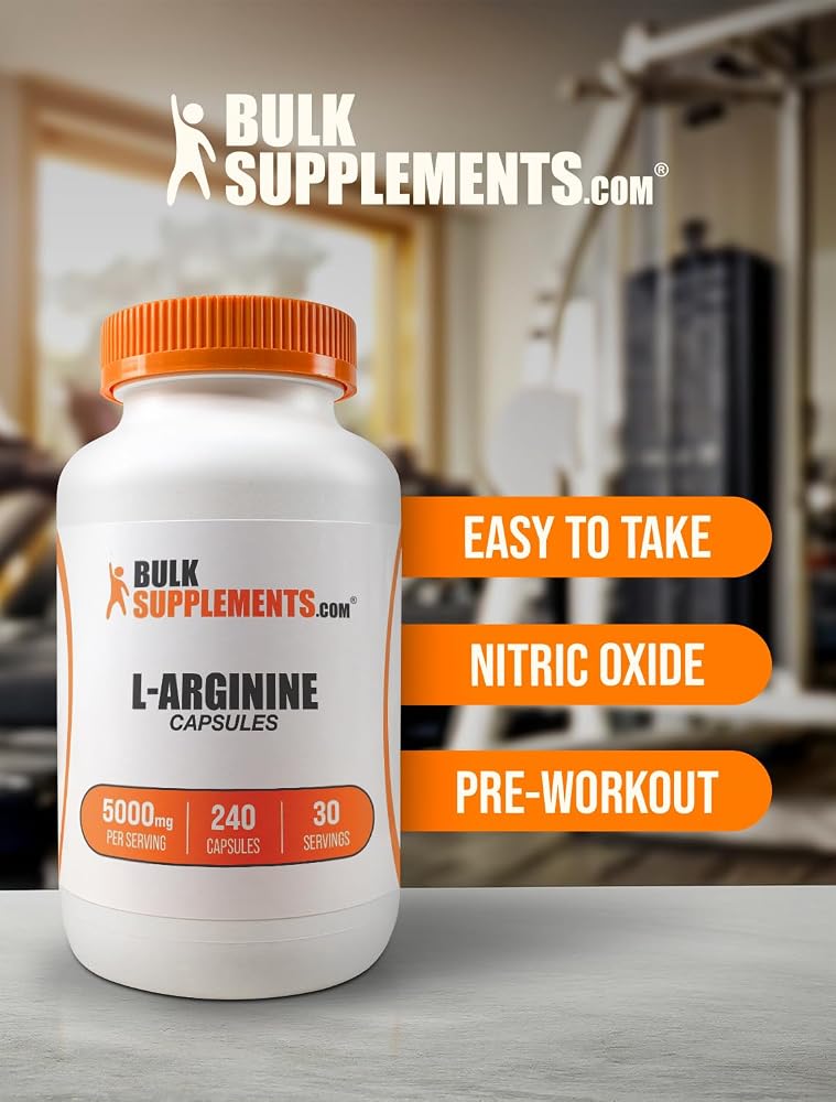 BulkSupplements L-Arginine 5000mg - 240 Capsules - image 5
