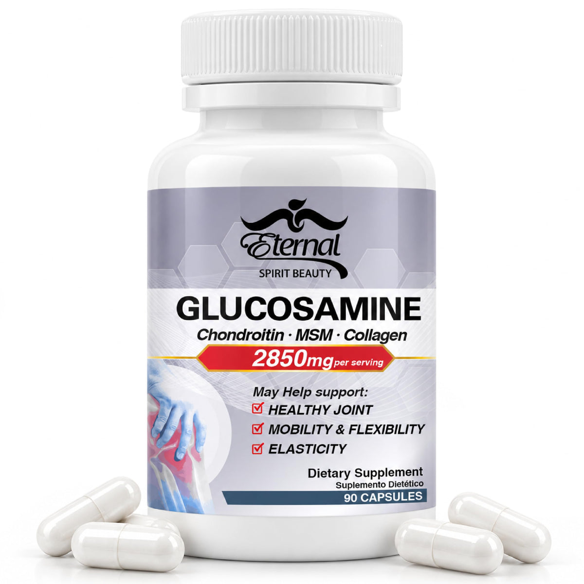 Eternal Spirit Beauty Glucosamine MSM Chondroitin Joint Support - 90 Count