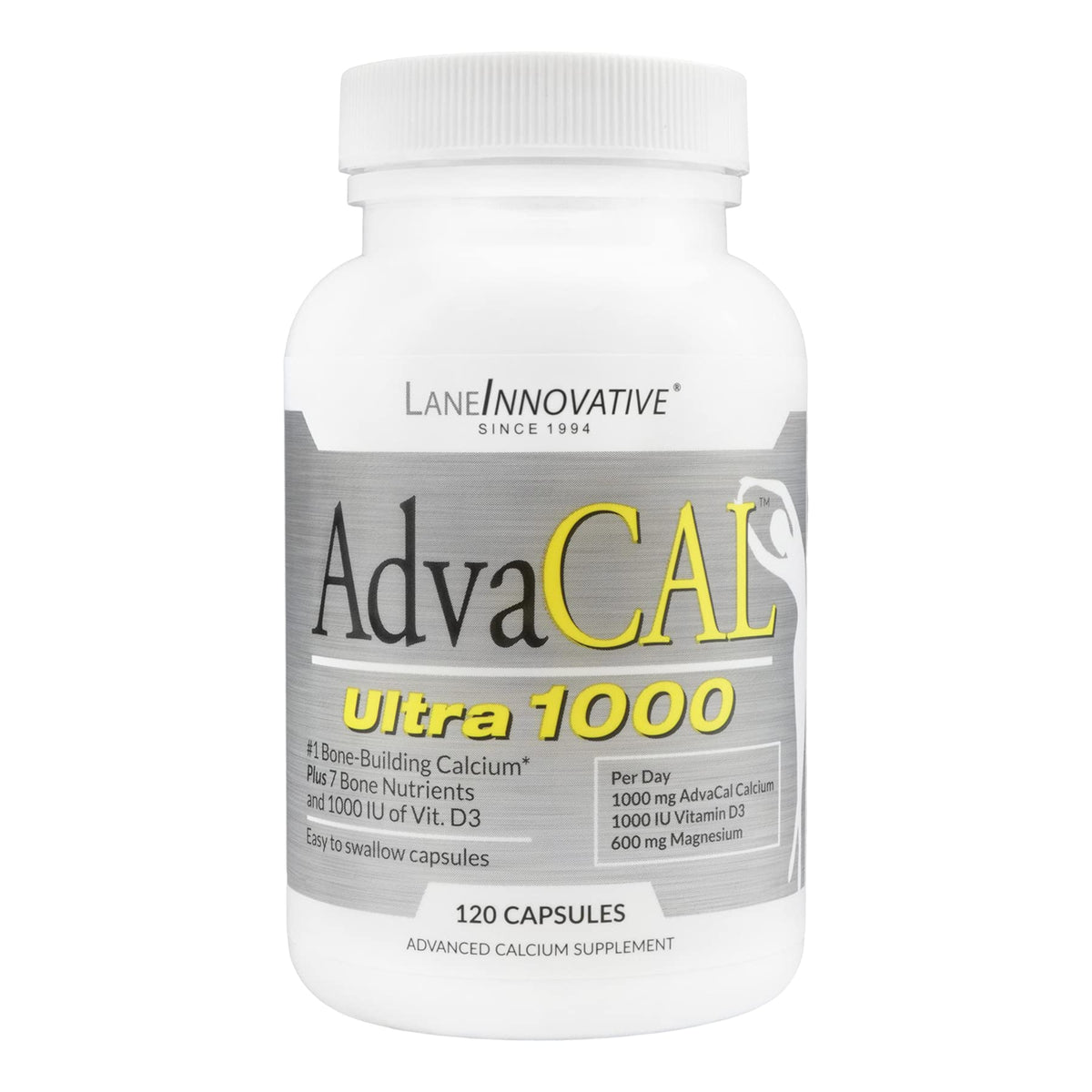 Lane Labs AdvaCAL Ultra 1000 Bone Building Calcium - 120 Capsules