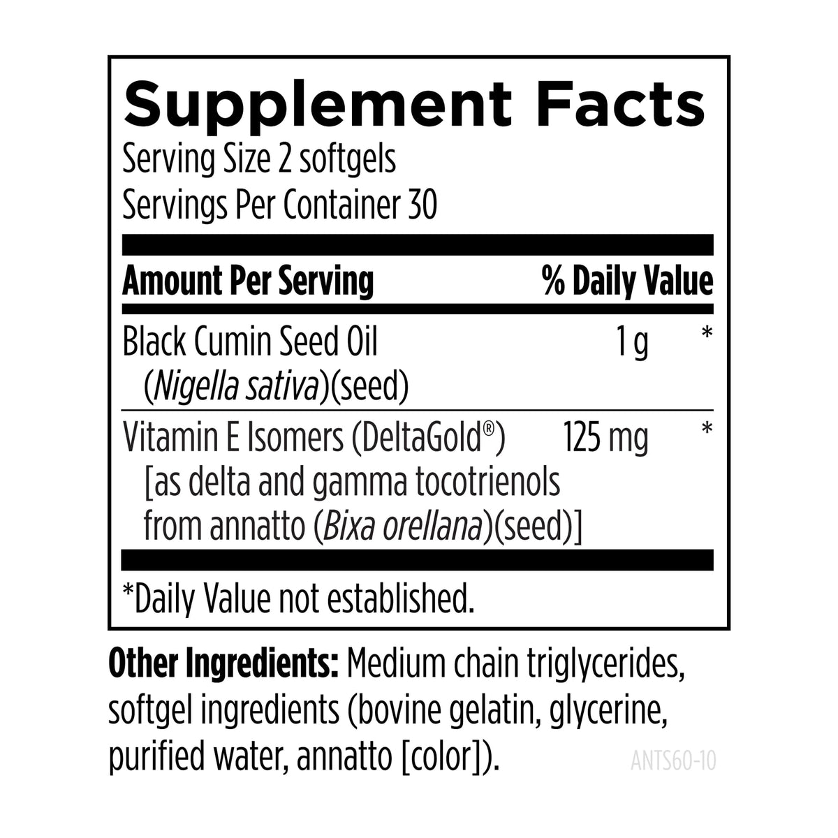 Designs for Health Annatto Tocotrienols Antioxidant Support - 60 Softgels - image 3