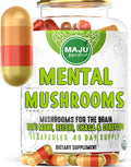 Maju Superfoods MENTAL Mushroom Capsules Organic Extract - 90 Count