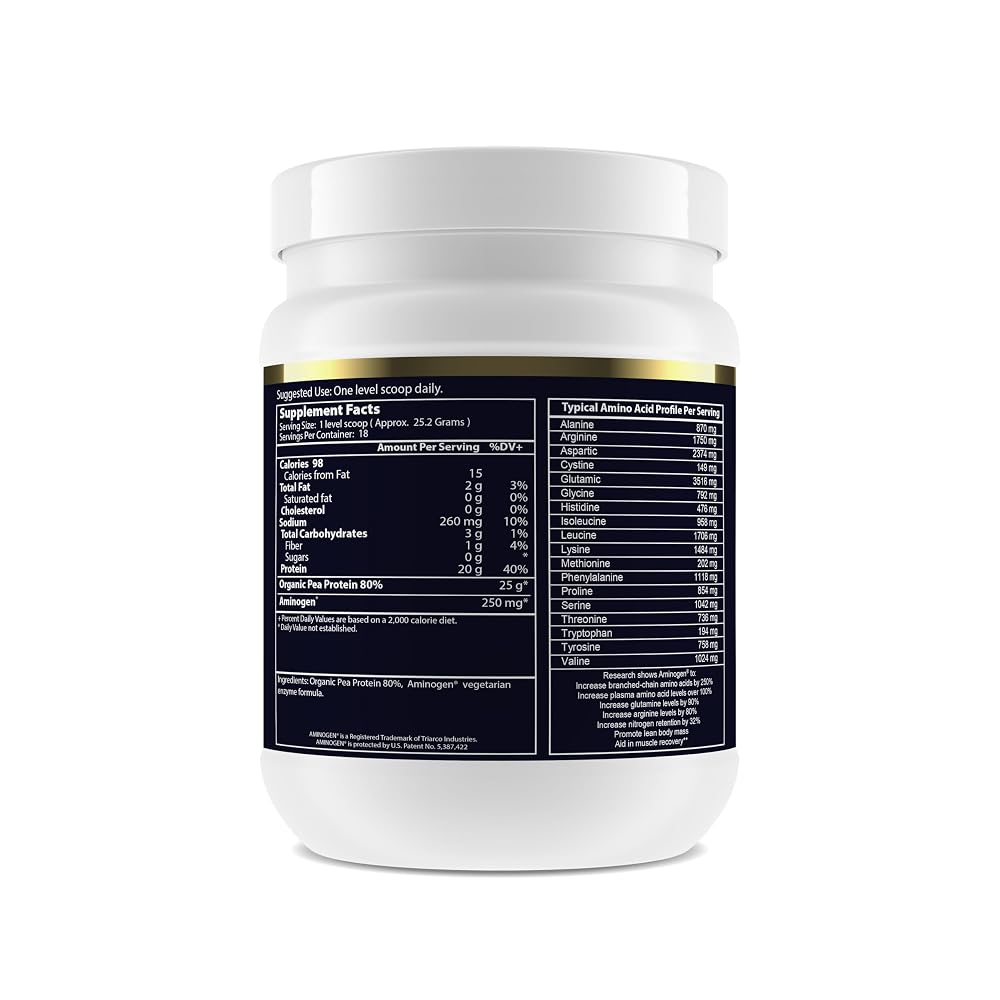 Paradise Herbs Organic Pea Protein Powder Vanilla - 15.87 oz - image 2