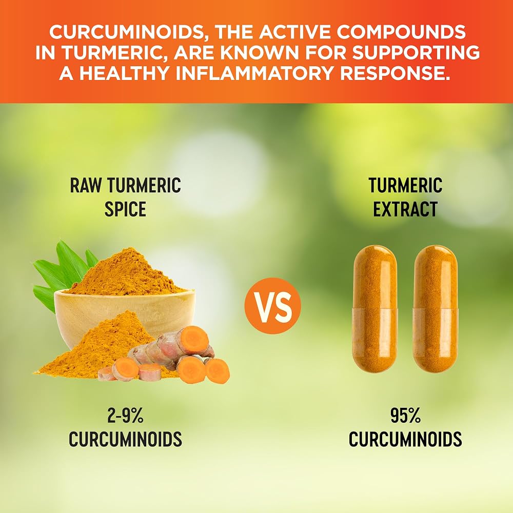Vitalize Life Organic Turmeric Ginger Supplement - 60 Capsules - image 5