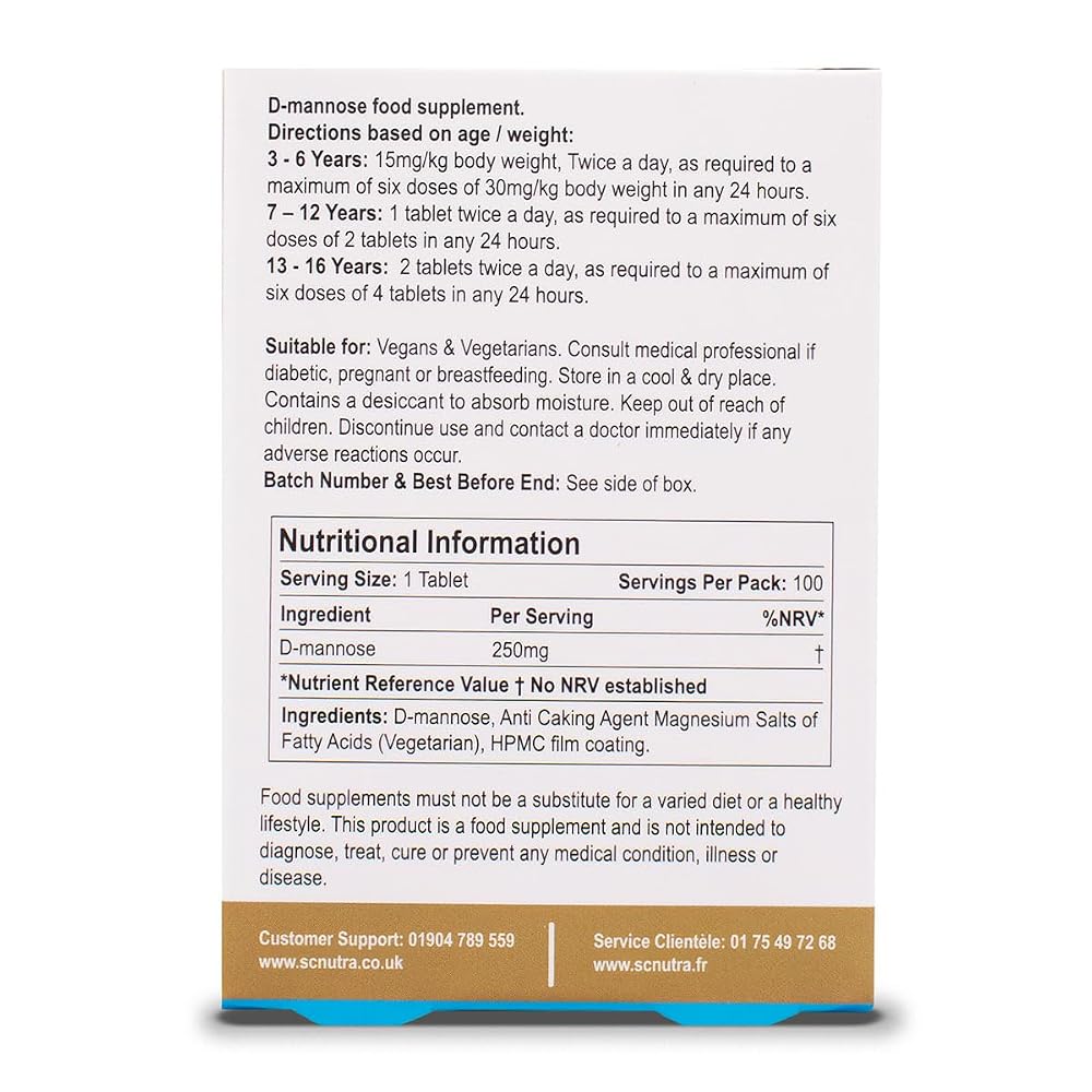 Sweet Cures Waterfall D-Mannose Children Tablets - 100 Count - image 3