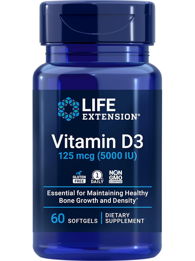 Life Extension DHEA & Vitamin D3 5000 IU Bundle - 120 Capsules