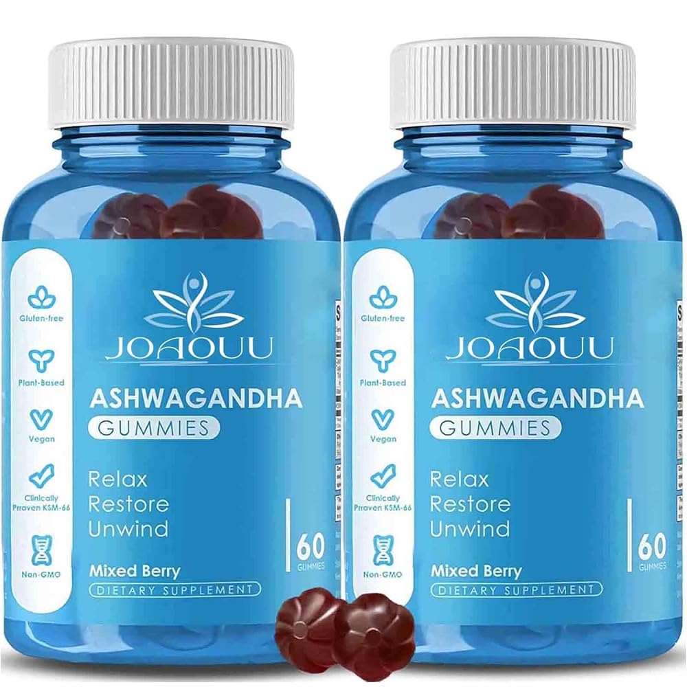 Joaouu Ashwagandha Gummies KSM-66 Stress Relief - 120 Count