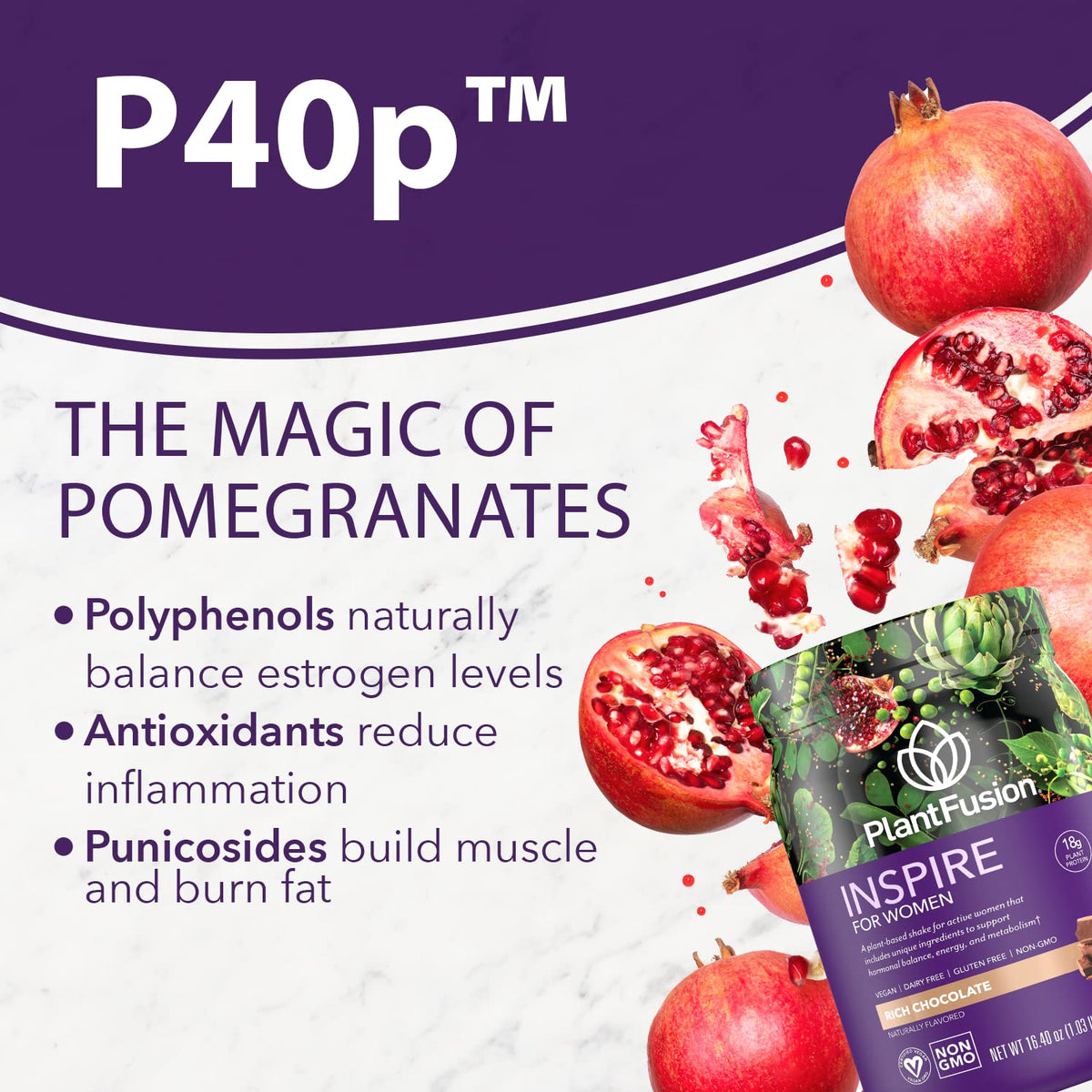 PlantFusion Inspire Plant Protein Powder for Women