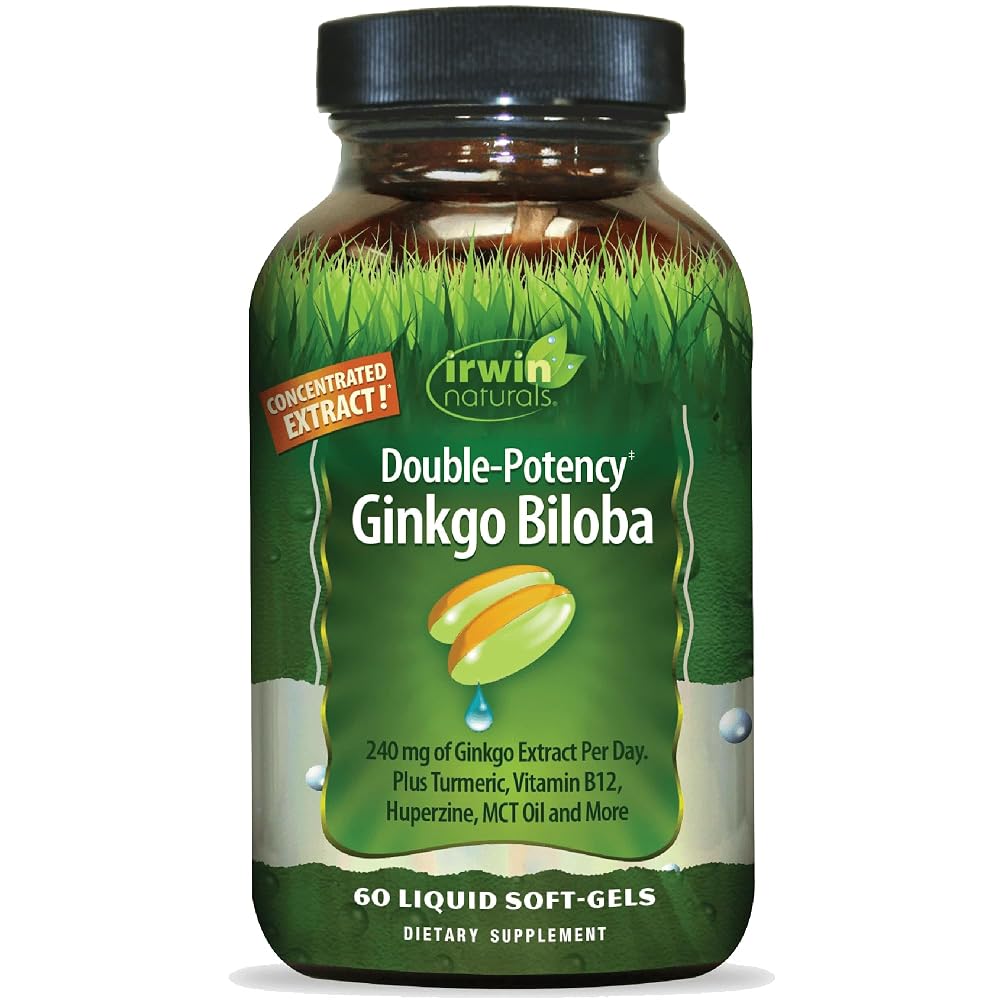 Irwin Naturals Ginkgo Biloba Extra Strength Brain Support - 60 Softgels