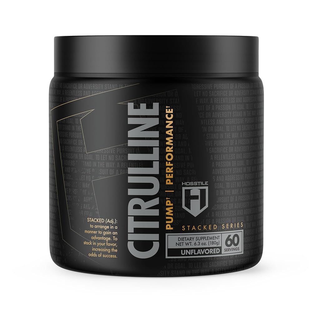HOSSTILE Citrulline Fermented L-Citrulline Powder - 60 Servings