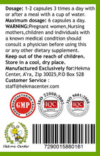 Hekma Center Pure Ginkgo biloba for Energy & Vitality - 100 Capsules - image 3