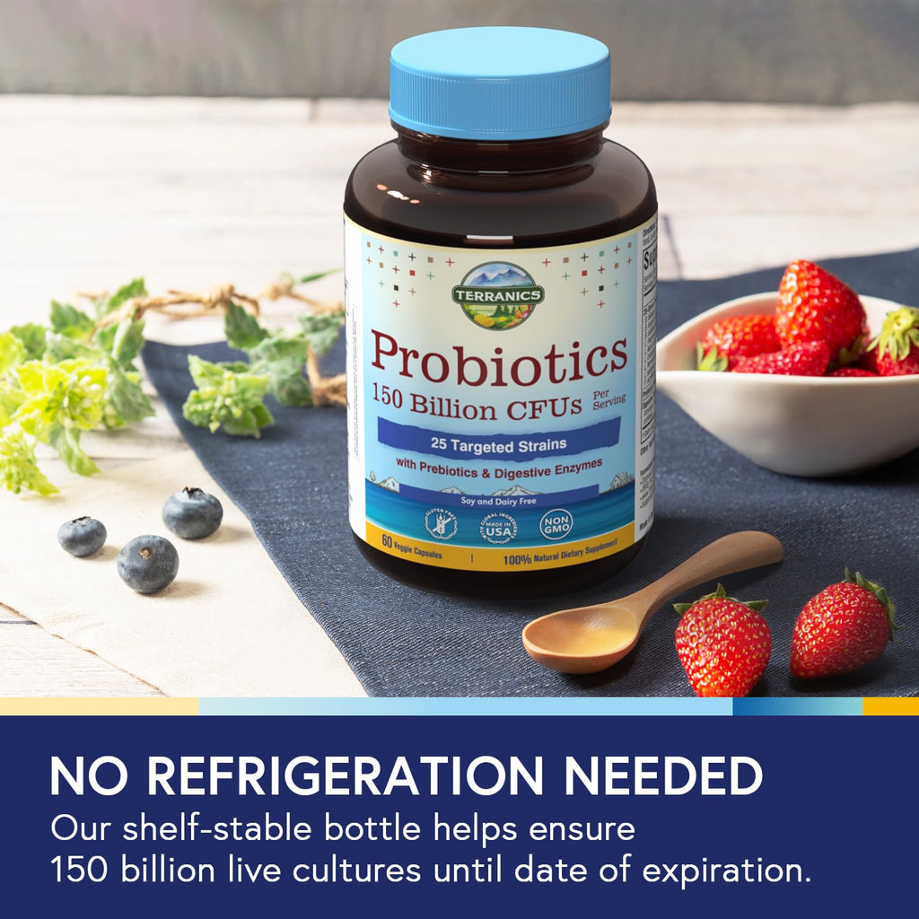 Terranics Daily Probiotics 150 Billion 25 Strains - 60 Vegetarian Capsules - image 6