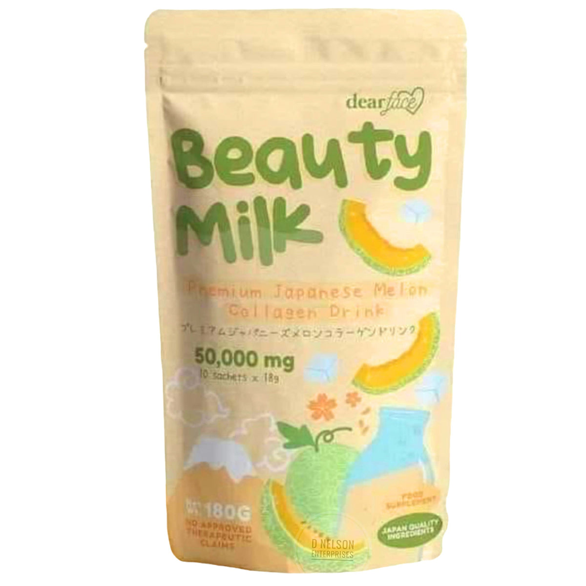 Dear Face Beauty Milk Japanese Collagen Melon Drink - 1 Pack
