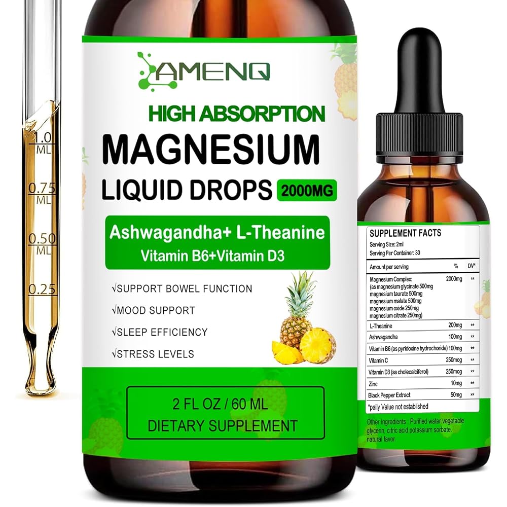 AMENQ hHEALTH Liquid Magnesium Supplement