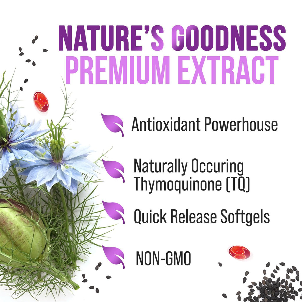 Nature's Strength Black Seed Oil 1000mg - 60 Softgels - image 7