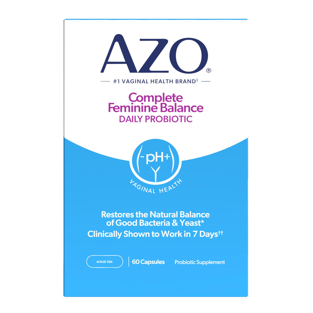 AZO Complete Feminine Balance Daily Vaginal Probiotics - 60 Capsules