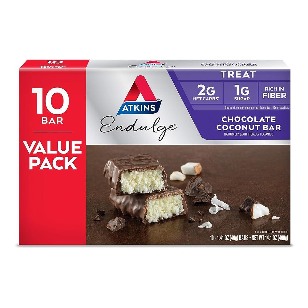 VEMAX Endulge Chocolate Coconut Bar - 10ct