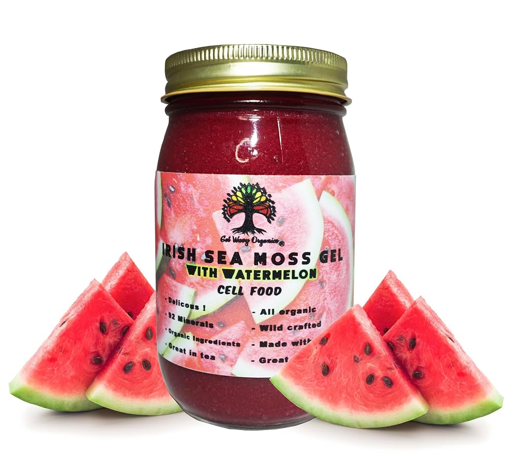 GET WAVY ORGANICS Irish Sea Moss Gel Watermelon - 16 oz