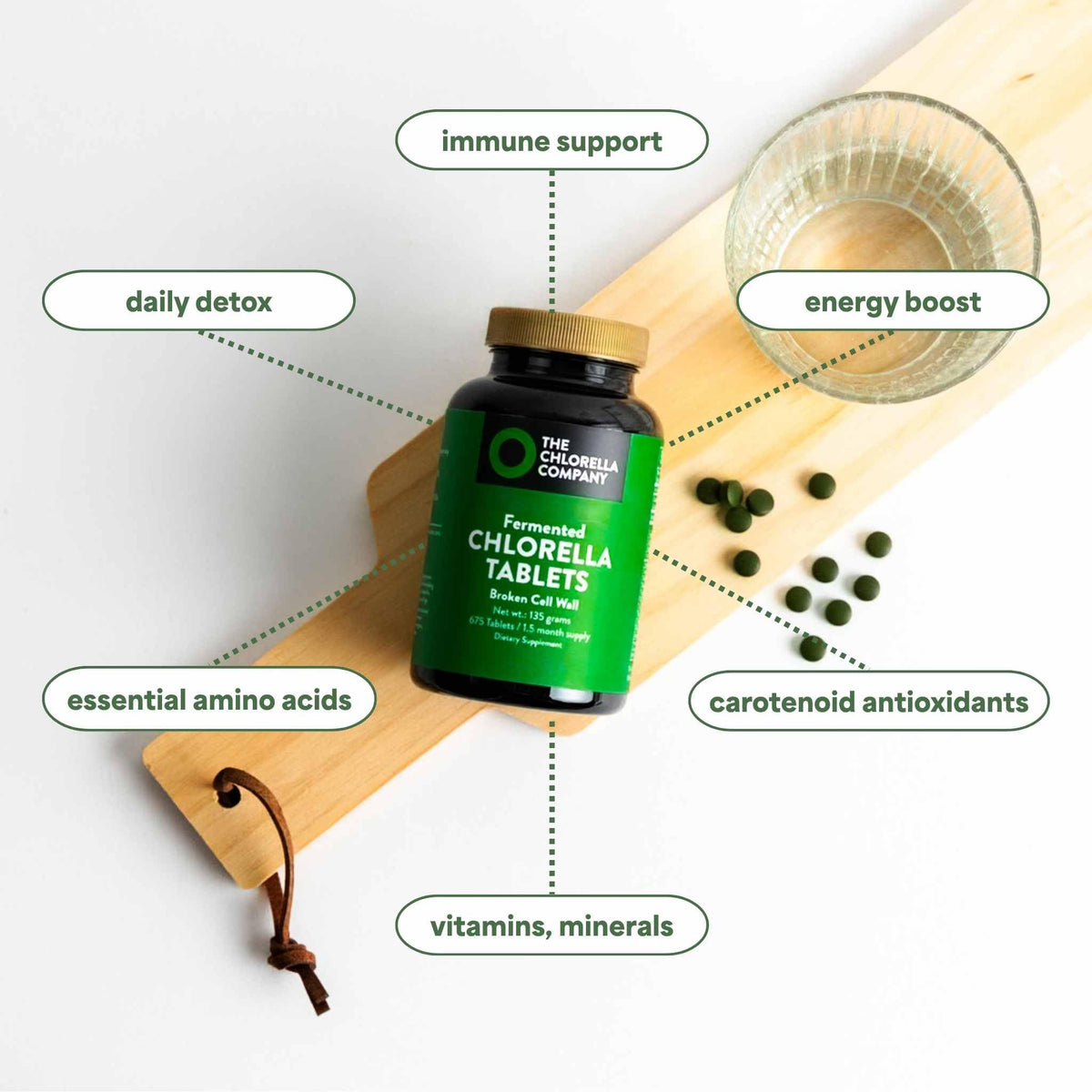 The Chlorella Company Fermented Chlorella Tablets - 1350 Tablets - image 4