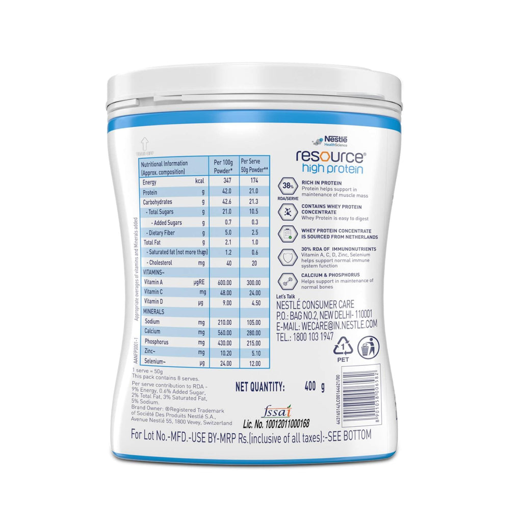 Nestle Resource High Protein Vanilla Powder - 400g - image 2