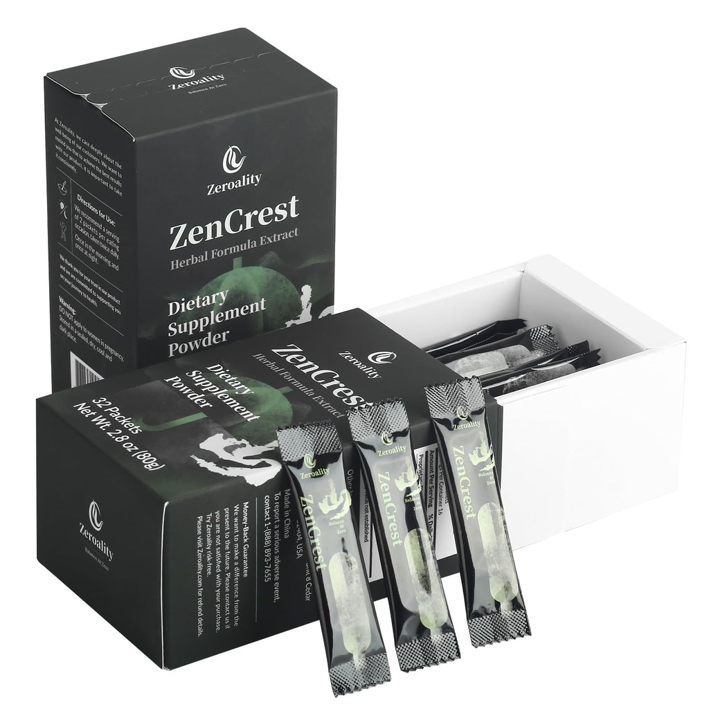 Zeroality ZenCrest Natural Herb Prostate Supplement - 32 Packets