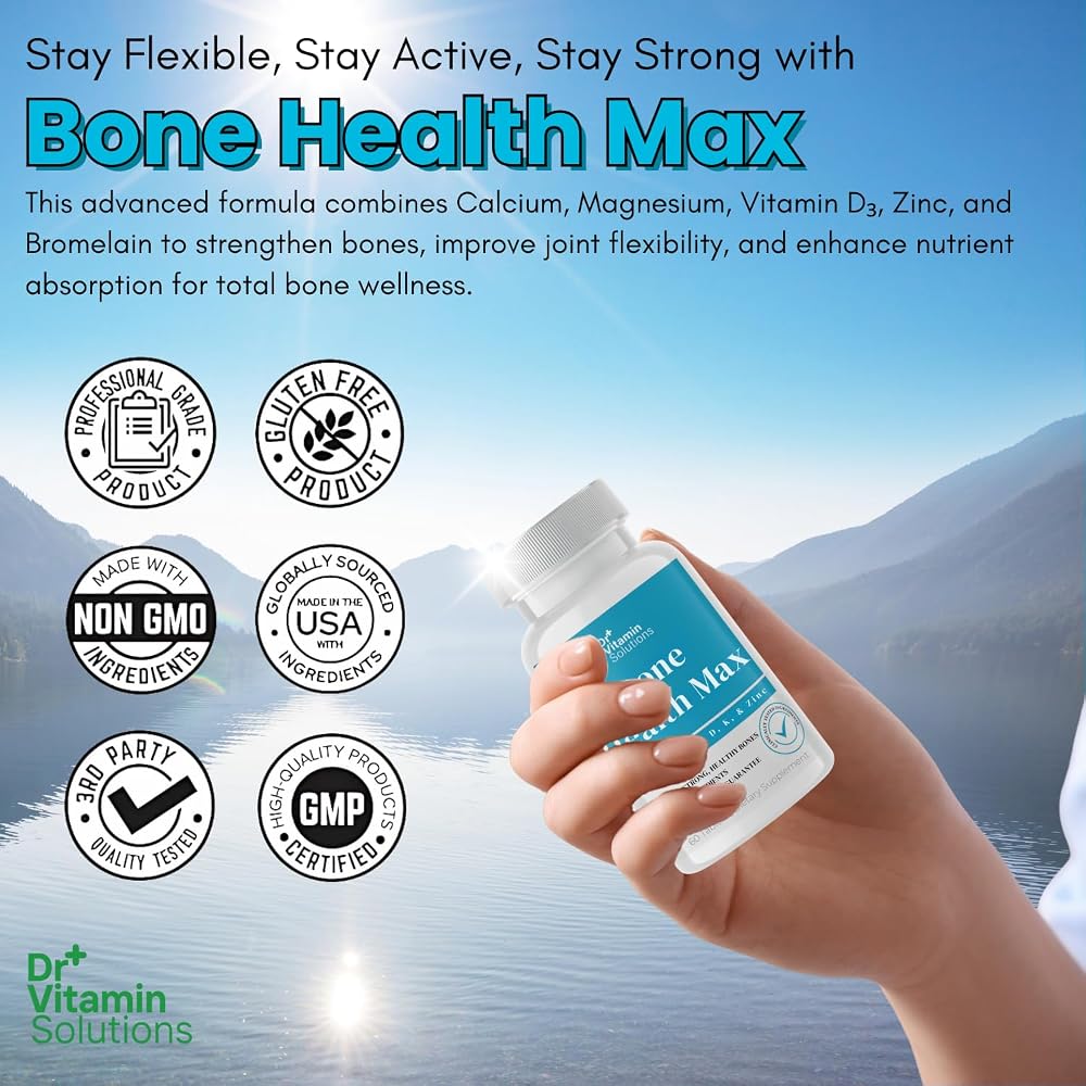 DR Vitamin Solutions Bone Health Max Calcium & Magnesium - 60 Tablets - image 8