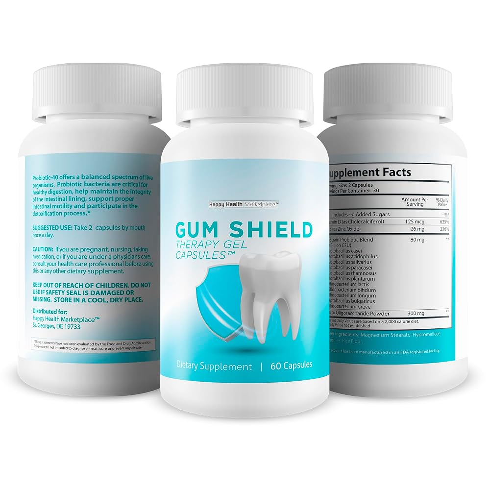 Happy Health Marketplace Gum Shield Therapy Gel Capsules - 60 Capsules - image 4