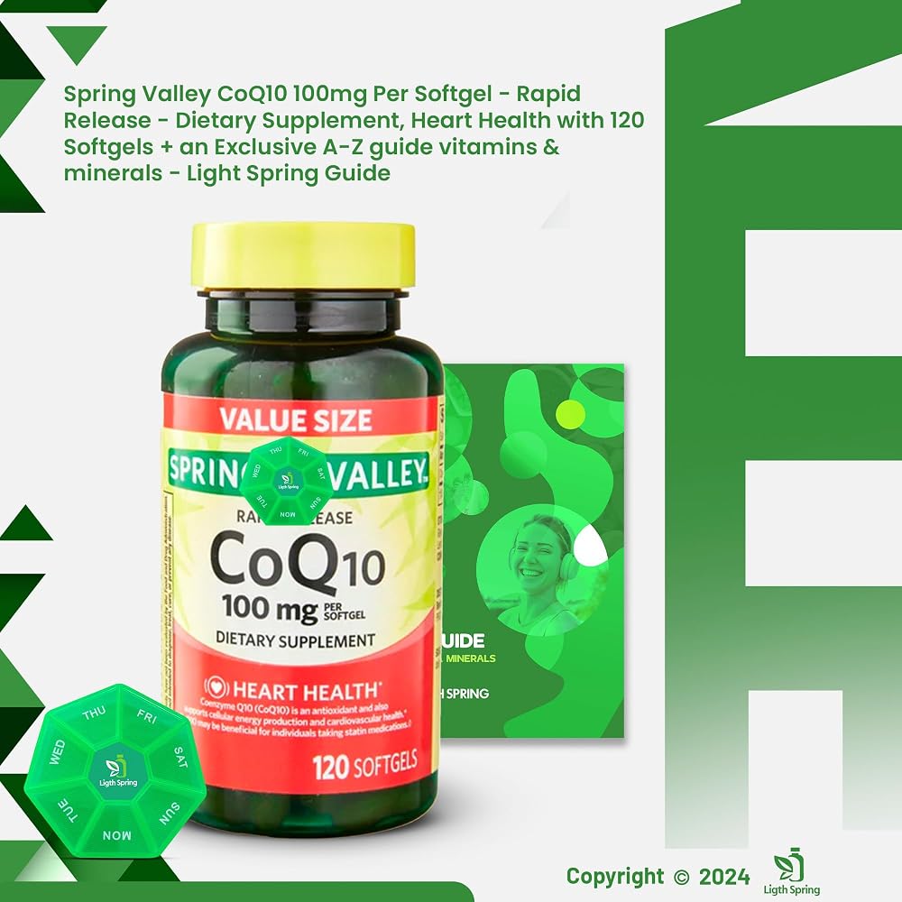 LightSpring Rapid-Release CoQ10 100 mg - 120 Softgels - image 2