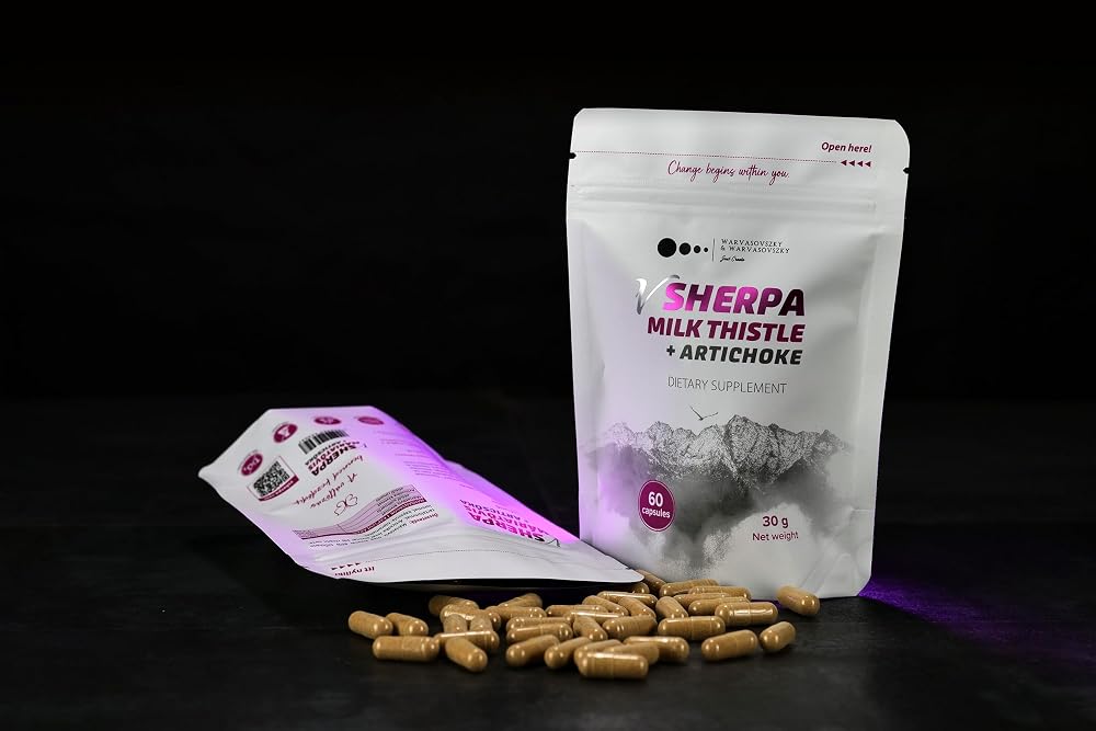 vSherpa Milk Thistle Silymarin & Artichoke Extract - 60 Capsules - image 2