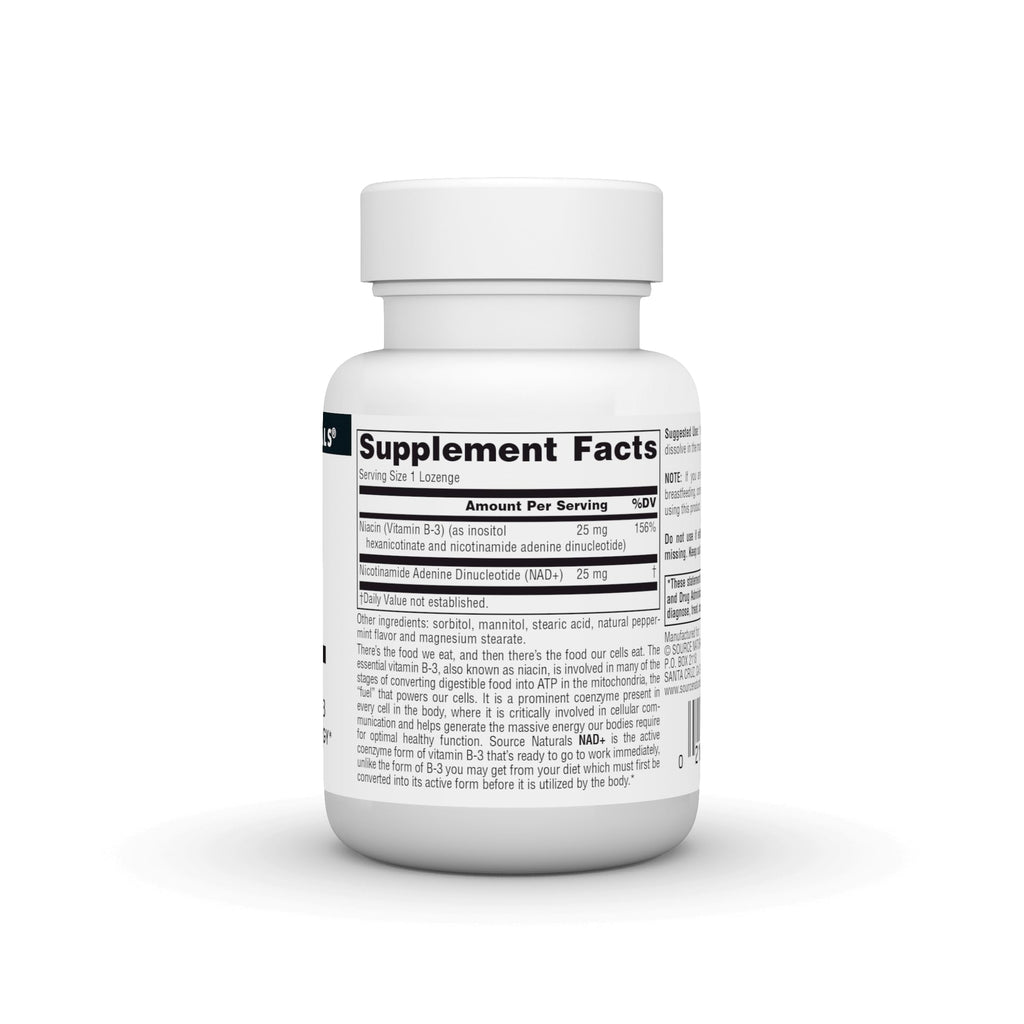 Source Naturals NAD+ Coenzymated B-3 25 mg - 60 Lozenges - image 2