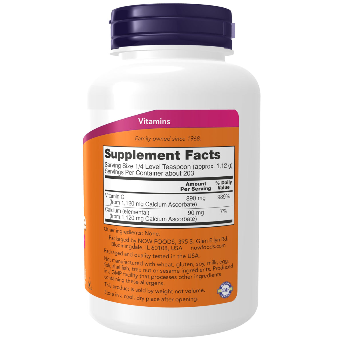 NOW Calcium Ascorbate Powder Antioxidant Protection - 8 oz - image 2