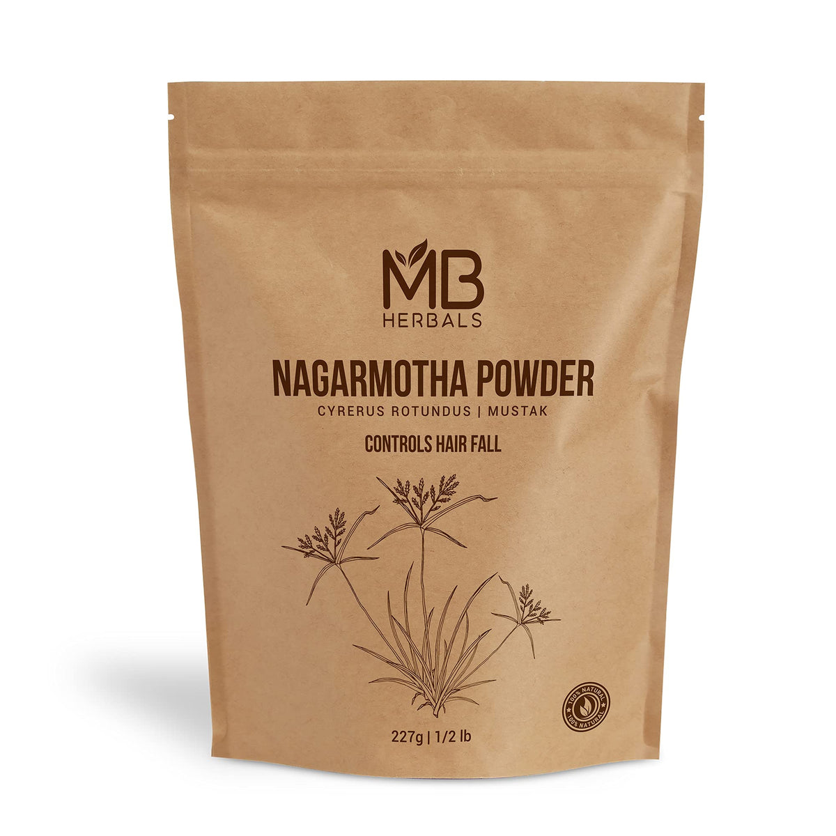 MB Herbals Nagarmotha Powder for Hair Care - 227g