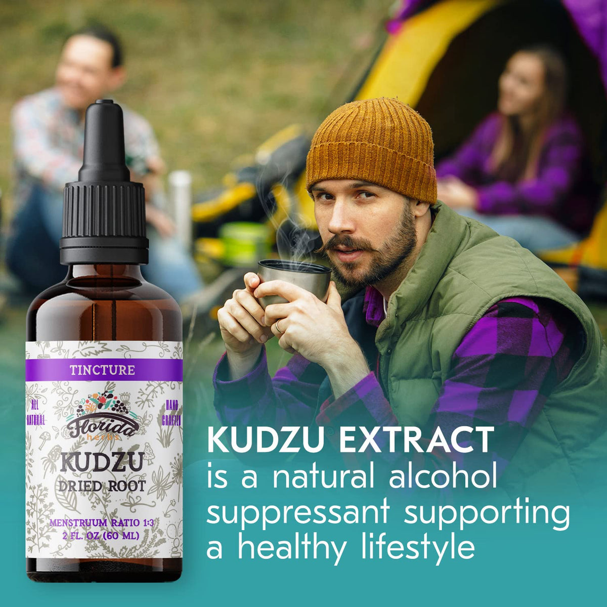 Florida Herbs Kudzu Extract Organic Supplement - 2 fl oz - image 2