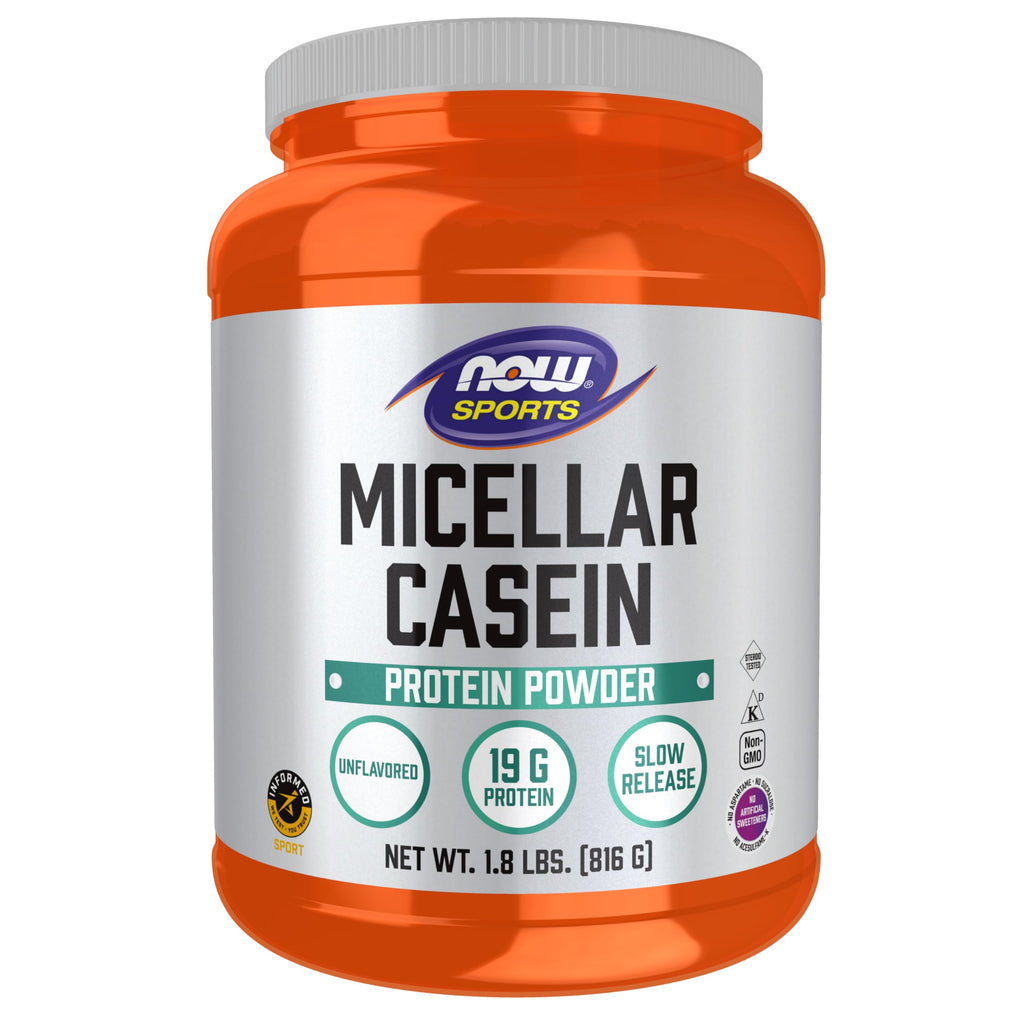 NOW Sports Micellar Casein Protein Powder - 1.8 lb