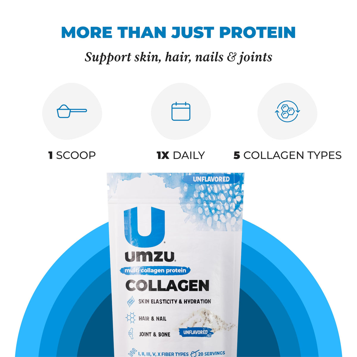 UMZU zuCollagen Collagen Peptides Powder Unflavored - 1.04 lb - image 5