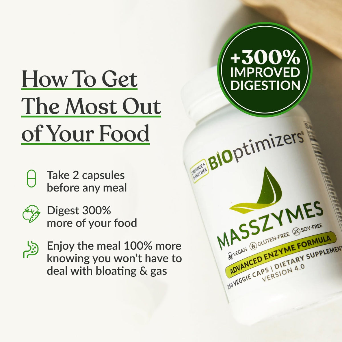BIOptimizers MassZymes Digestive Enzymes - 30 Capsules - image 5
