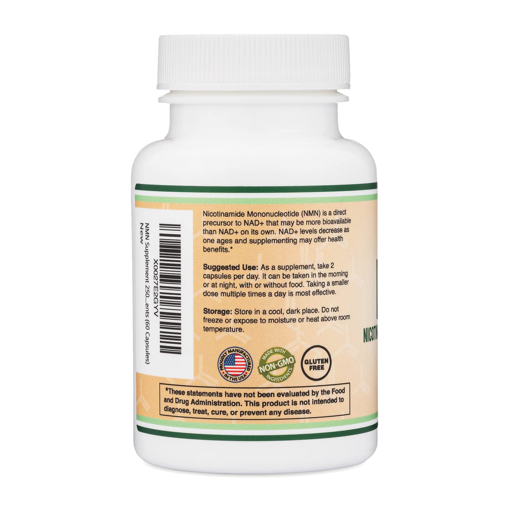 Double Wood Supplements NMN 250mg Cellular Energy - 60 Capsules - image 6